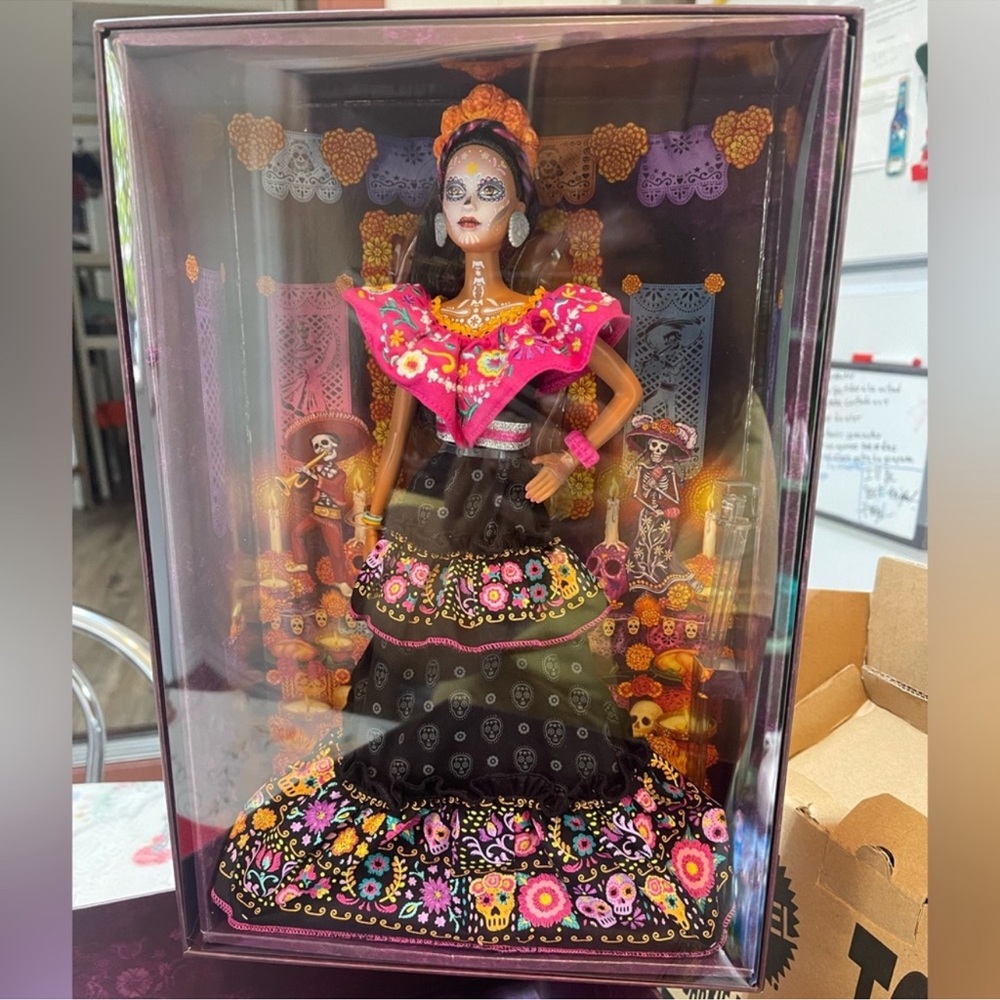 Barbie Día de Muertos Doll in Pink and Black